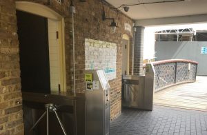 Nayax's cashless payment solution for pulse machines integrated at a public restroom