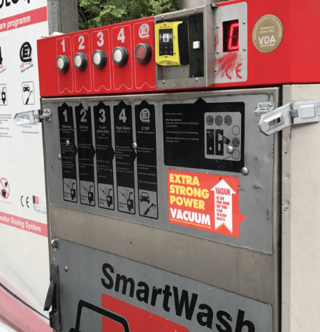 car wash system with cashless point of sale solution