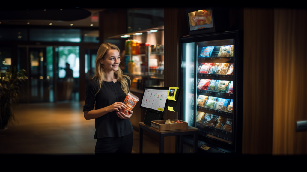 Hotels-micro-market-with-a-woman-and-Nova-market.